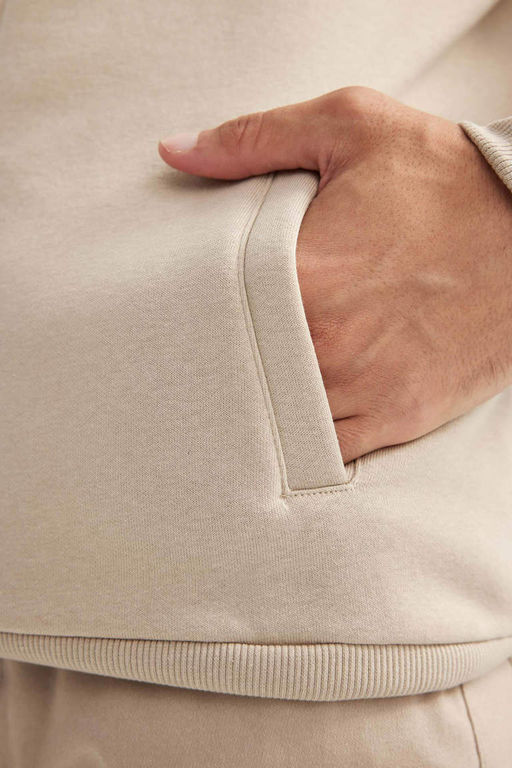 Толстовка Comfort Fit с воротником-стойкой на молнии - Defacto фото 6