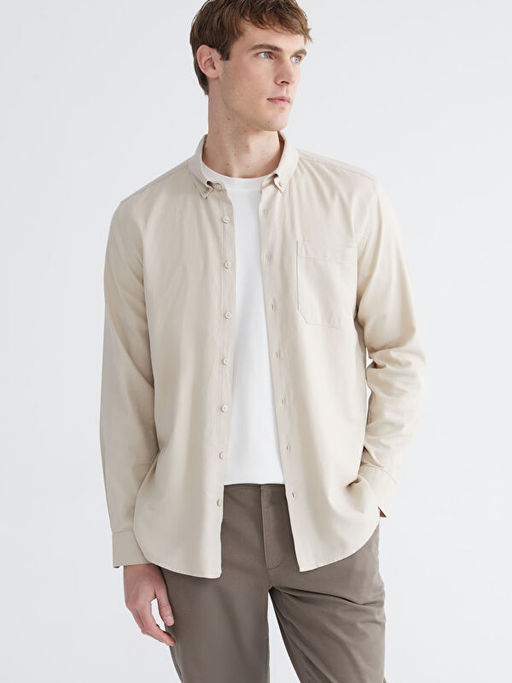 Regular Fit Gabardin Erkek G?mlek