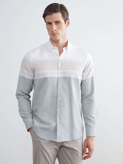 Regular Fit Uzun Kollu Arm?rl? Erkek G?mlek