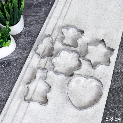 Форма для выпечки печенья 6 штук / F-21 /уп 240/ - Галеонтрейд фото 2