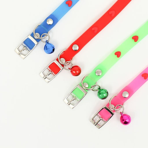 Ошейник из морозостойкого мягкого пластика Люблю сердечно, 30 х 1 см, микс цветов - Пижон фото 6