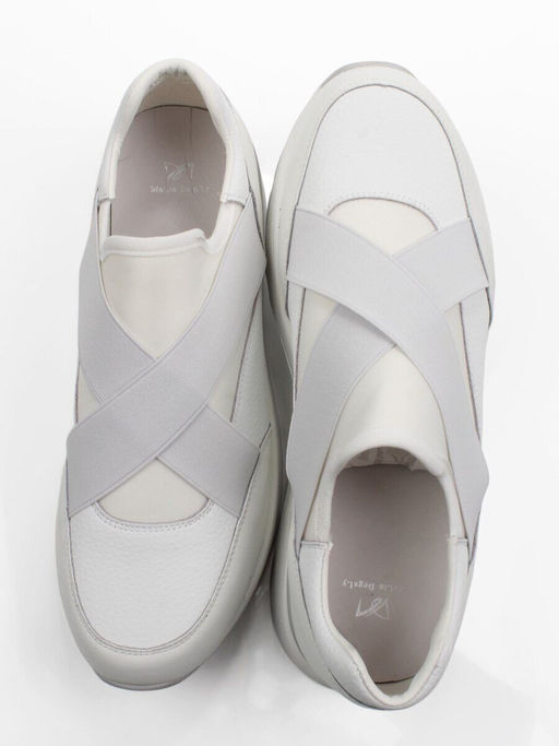 03-A1030-9 WHITE Кроссовки женские (натуральная кожа)