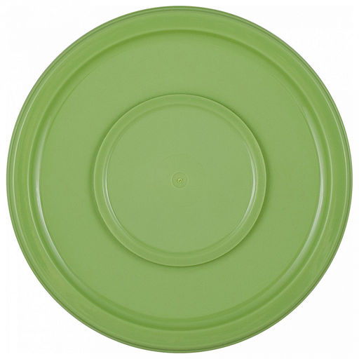 "Sugar&Spice" Банка для сыпучих продуктов пластмассовая "Vanilla" 0,4л, д12см, h5,6см, завинчивающаяся крышка, фисташковый (Россия)