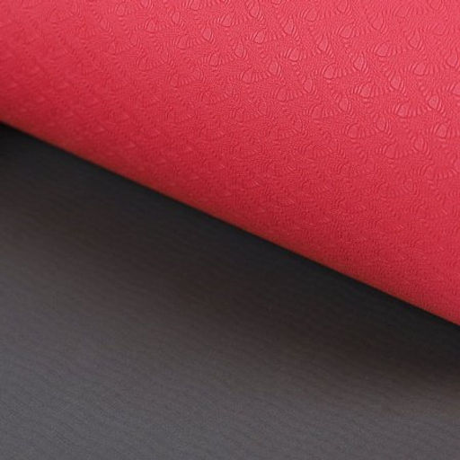 Коврик для йоги и фитнеса спортивный гимнастический двухслойный TPE 6мм. 183х61х0,6 цвет: красный / YM2-TPE-6R / уп 12/ - ГалеонТрейд фото 3