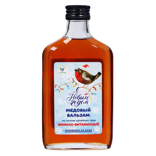 Новогодний медовый бальзам алтайский Иммуно-витаминный, 250 мл - Vitamuno фото 5