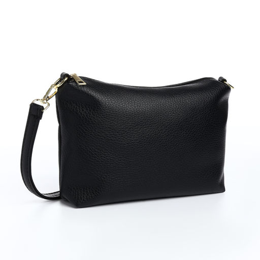 Сумка жен 29*11*27, отд на молнии, длин ремень, мал сумка, черный - Simaland фото 7