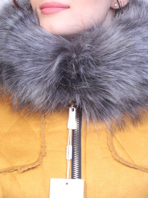 5157 YELLOW Парка женская зимняя (150 гр синтепон, искусственный мех) - Fashion фото 5