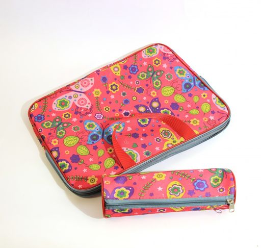 Пенал тубус Art Space Бабочки на розовом