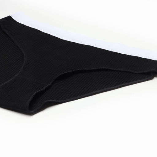 Трусы женские слипы MINAKU в рубчик, набор 3 шт., размер 44-46, чёрные