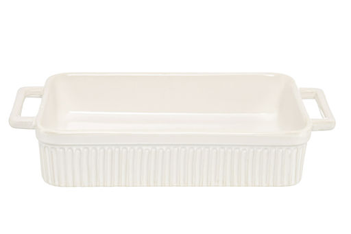 Форма для запекания 1,3 л 30.5*17.2*5.5 см "Традиция" прямоугольная молочный белый