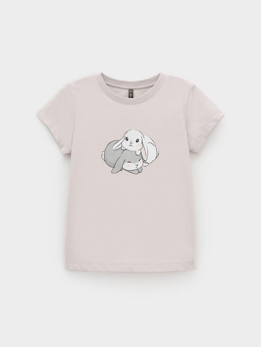 КР 302865/бежевый 0403 к659 фуфайка (футболка) для дев - Crockid фото 2