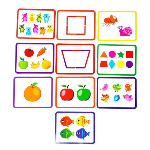 Игровой набор с палочками Изучаем счёт и цвета, счётные палочки, по методике Монтессори - Iq-zabiaka фото 2