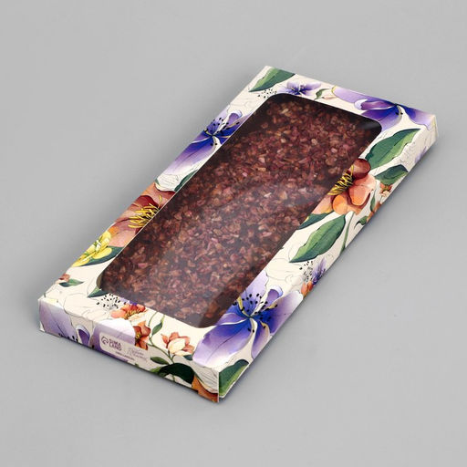 Цена за 5 шт. Коробка для шоколада, кондитерская упаковка С 8 Марта, с окном, 17.3?8.8?1.5 см