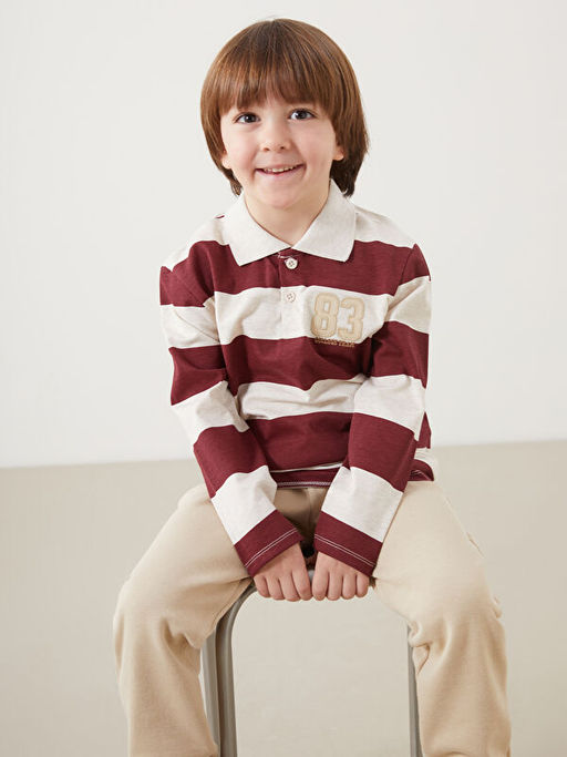 Polo Yaka Erkek ?ocuk Ti??rt ve Pantolon 2li