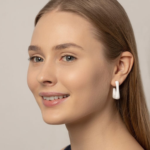 Серьги акрил Тренд рамка, цвет белый - Queen fair фото 3