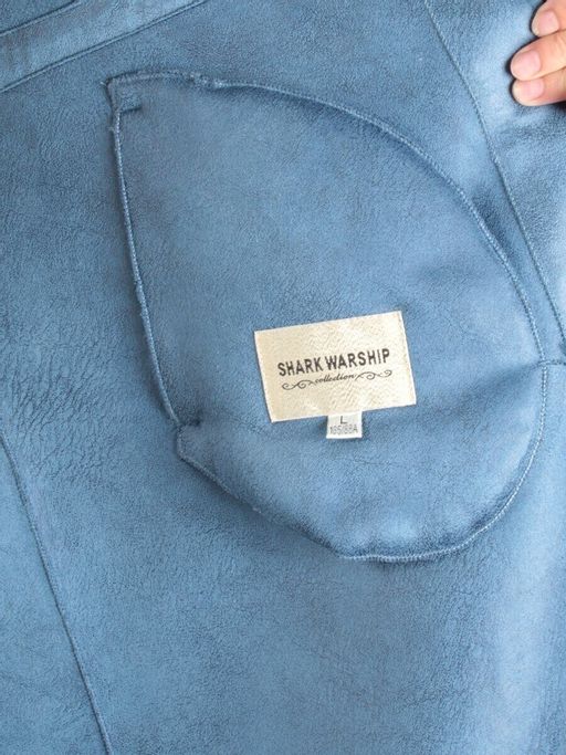 1911 DK. BLUE Дубленка женская зимняя SHARK WARSHIP (60% кашемир, 40% вискоза) - Fashion фото 13