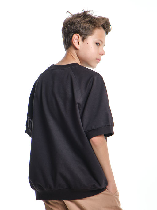 Футболка для мальчика одежда детская подростковая UD 7995 черный