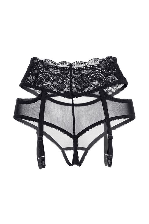 Эротические трусики-пояс Erolanta Marianne, черный (42-44)  фото 9