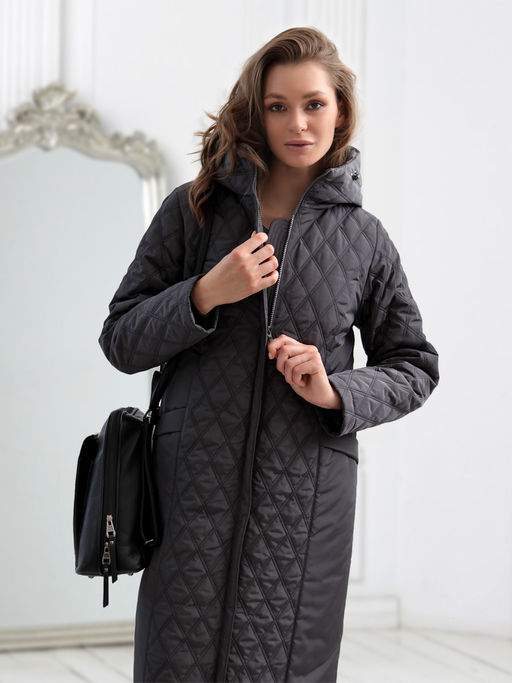 24415 Пальто графитовый - Dizzyway фото 3