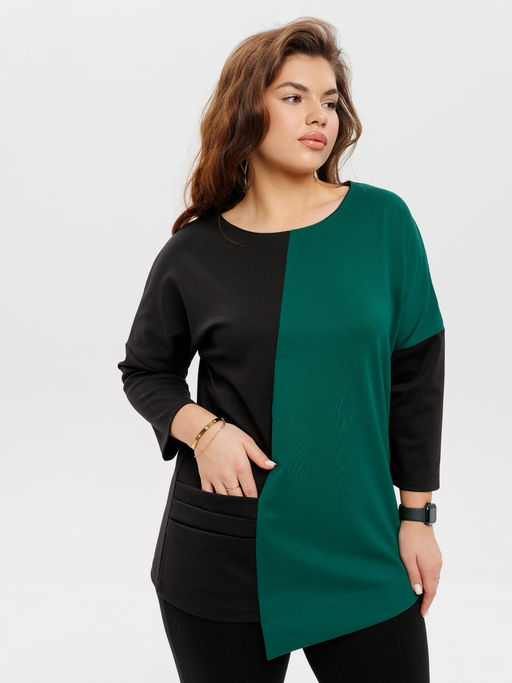 Туника женская Т-143 (нейлон г/к) Индиго - Elenatex фото 33