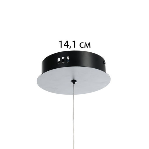 Светильник с ПДУ «Холли» LED 48 Вт 3000-6000К черно-золотой 60×60×22 см