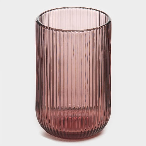 Стакан Magistro «Грани», 400 мл, 8×13 см, стекло, розовый