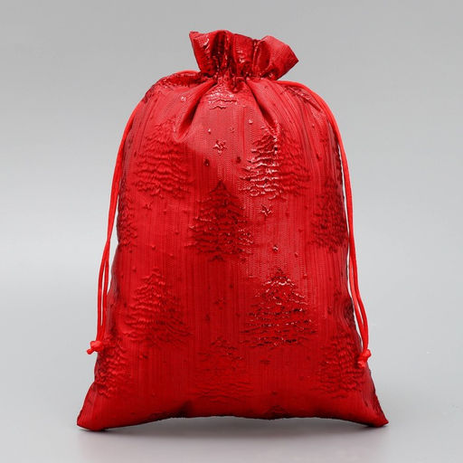 Цена за 5 шт. Мешочек подарочный новогодний парча «Ёлочка», 20×30 см ± 1.5 см