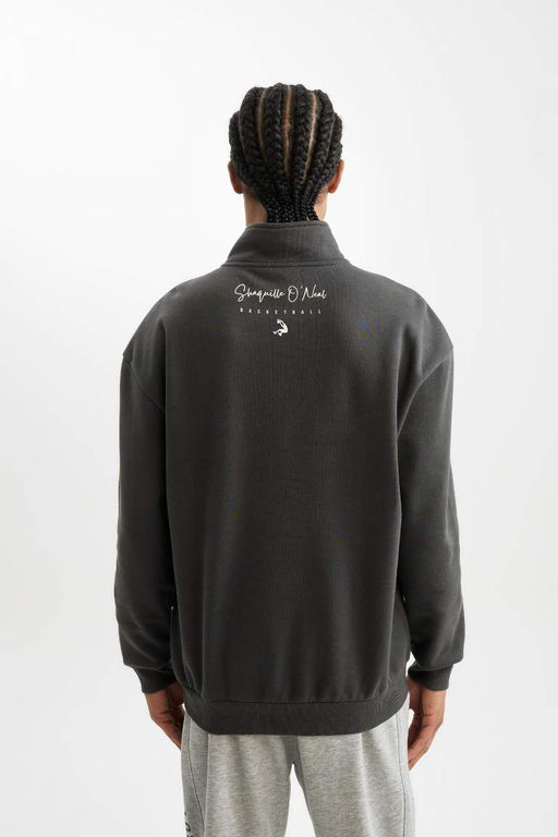 DeFactoFit Shaquille ONeal Толстовка свободного покроя с воротником-стойкой и застежкой-молнией  фото 9