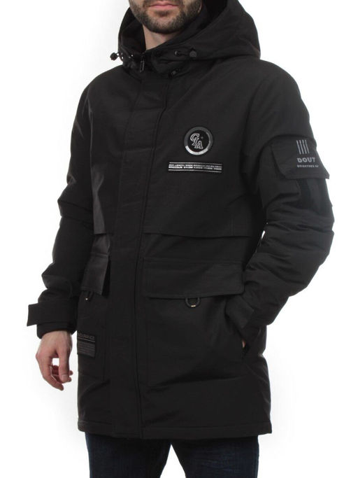 8895 BLACK Куртка мужская зимняя облегченная (130 гр. холлофайбер) - Fashion фото 4