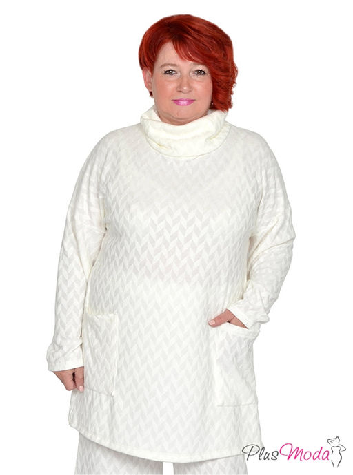 Свитер Модель №1649 размеры 44-84 - Plusmoda фото 2