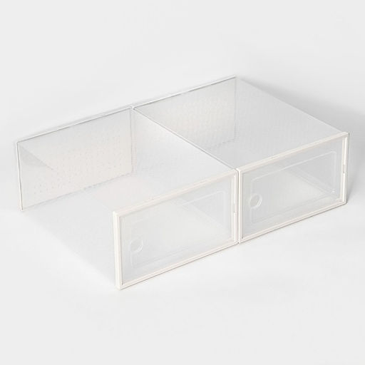 Коробка для хранения обуви с дверцей Доляна Middle size, 243314 см, 2 шт  фото 4