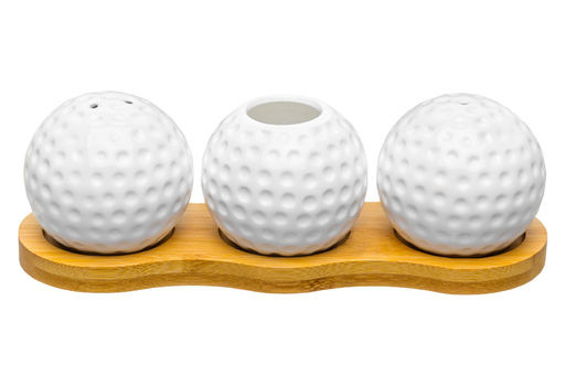 Вазочка под зубочистки + набор для специй 2 пр. 19,5*7*6 см 75 мл Сфера на деревянной подставке - Elan gallery фото 7