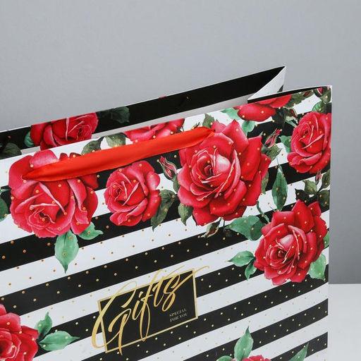 Пакет подарочный ламинированный, упаковка, Gifts, XL 49 х 40 х 19 см - Дарите счастье фото 3