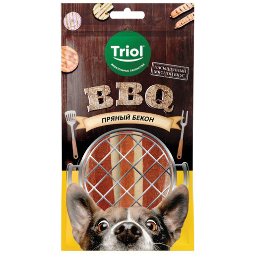 Лакомство для собак "Пряный бекон", 66г, серия BBQ