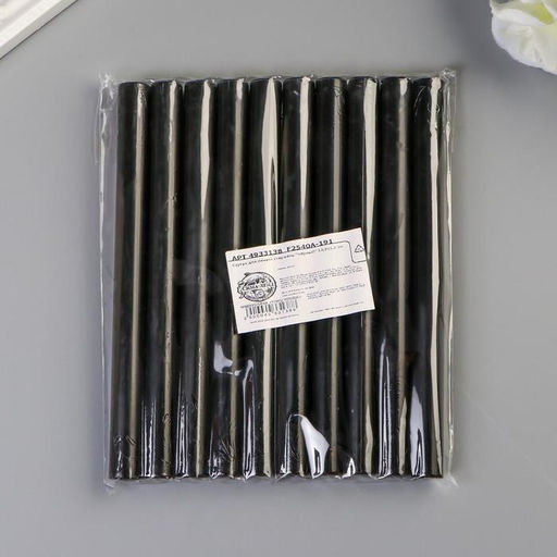 Цена за 10 шт. Сургуч для печати стержень «Чёрный», 13.2×1.1 см