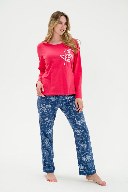 Пижама женская Today розы на синем - Амадэль фото 10