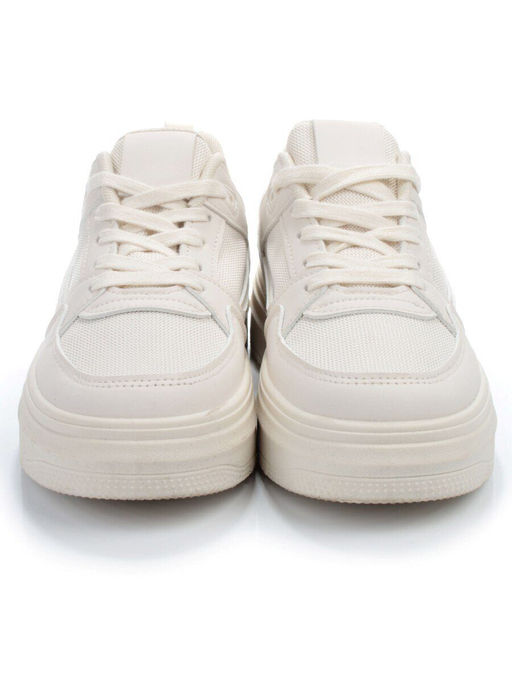 05-6180-61 BEIGE Кроссовки женские (искусственные материалы) - No name фото 5