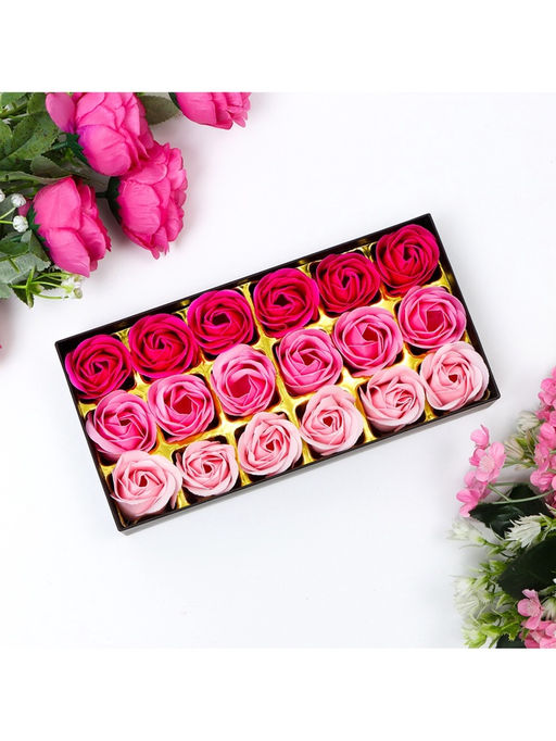 Мыльные розочки, цветные оттенки, набор 18 шт. - SB BEAUTY фото 10