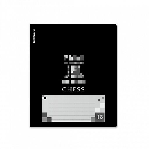 Цена за 10 шт. Тетрадь школьная ученическая ErichKrause Chess Player, 18 листов, линейка, выборочный УФ-лак (в плёнке по 10 шт.)_MIX-PACK  фото 7