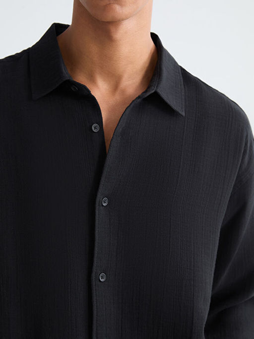 Regular Fit M?slin Erkek G?mlek