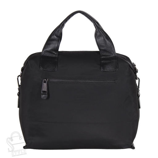 Сумка дорожная кожаная 916135-50M black Polina&Eiterou