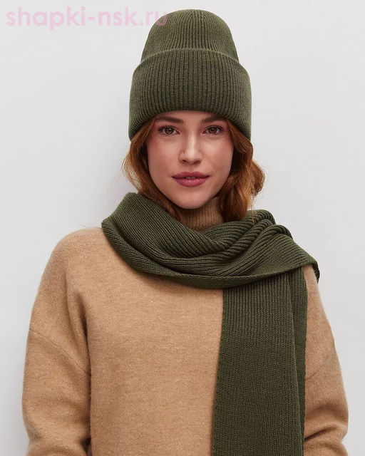 144 KWH Комплект женский (колпак+шарф) (56-58)