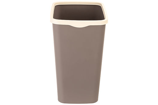 Ведро для мусора с фиксатором 9 л 23,5*19,2*29 см Тандем шоколад/слоновая кость (модель 841122) - Elan gallery фото 5