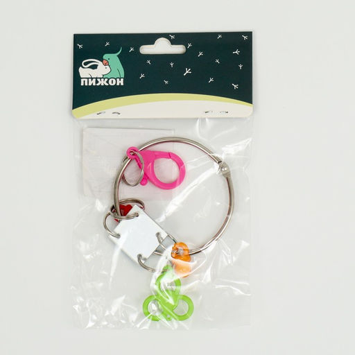 Игрушка - зеркало для птиц с колокольчиком и обручем, 27 х 7 см - Пижон фото 8