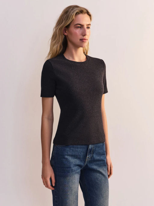 Футболка облегающего кроя из хлопка SLIM0826-39 / Zarina  фото 4
