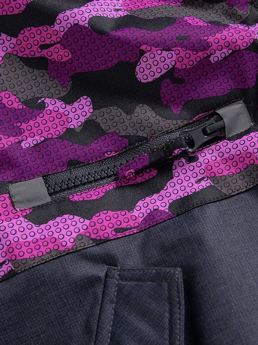 Горнолыжный костюм Valianly для девочки темно-фиолетового цвета 9016TF  фото 10