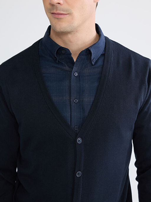 Standart Kal?p V Yaka Erkek Triko H?rka