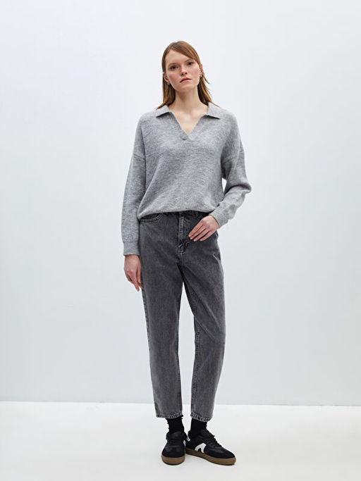 Mom Fit Kad?n Jean Pantolon