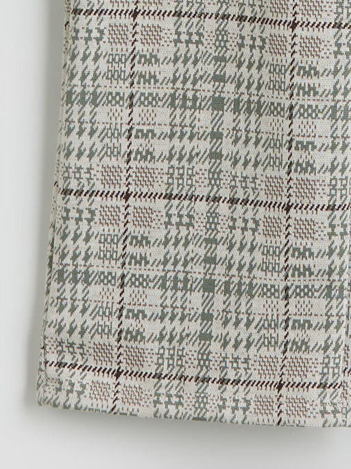 Beli Lastikli Ekose K?z ?ocuk Pantolon