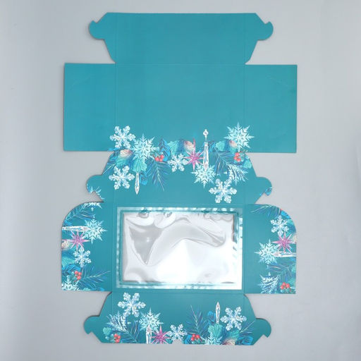 Цена за 3 шт. Коробка для капкейков двусторонняя «Мечты сбудутся в Новый год», 25×17×10 см